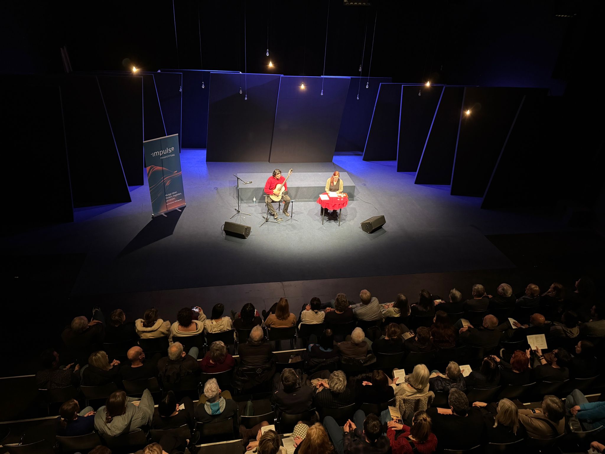 Stage during the musical reading